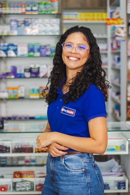 Maria Eduarda, farmacêutica da Farmais